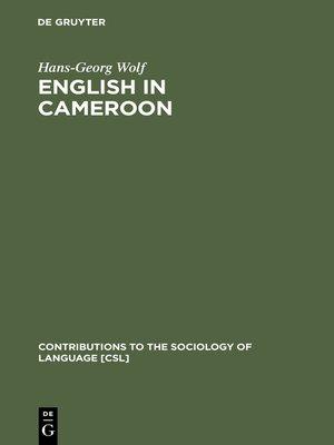 cover image of English in Cameroon